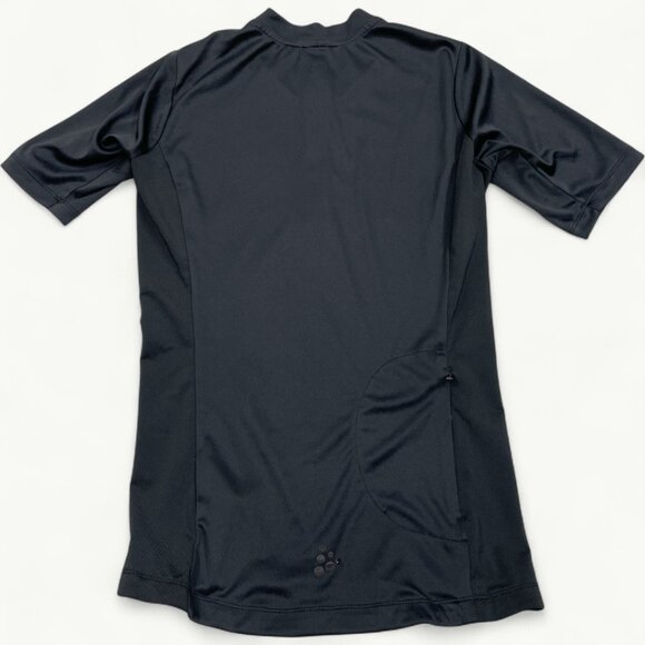 Craft Black Short Sleeve Rear Zip Pocket Cycling Bike Jersey Women's XS - Picture 3 of 9